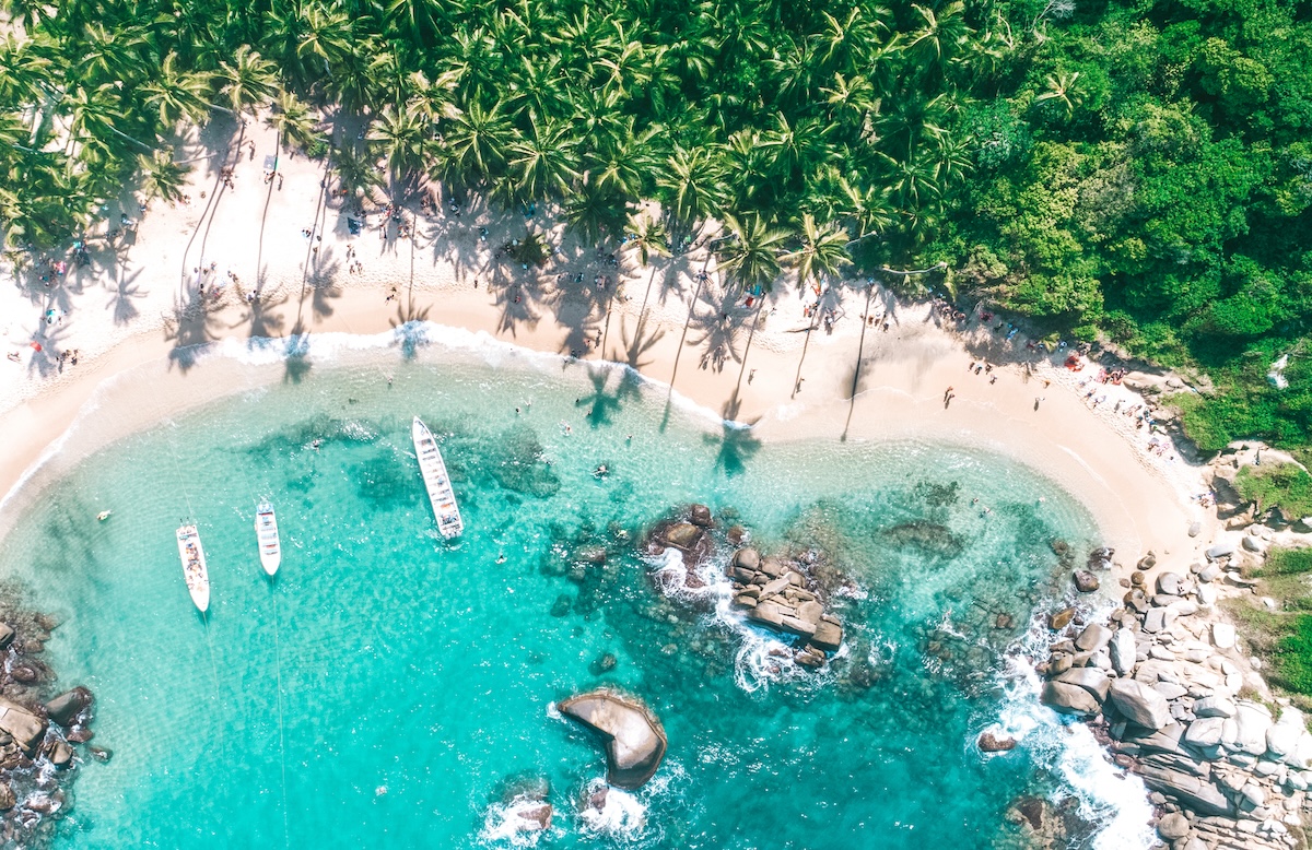 Tayrona National Park Colombia Drone View; Shutterstock ID 1330719815; purchase_order: Recovery Colombia